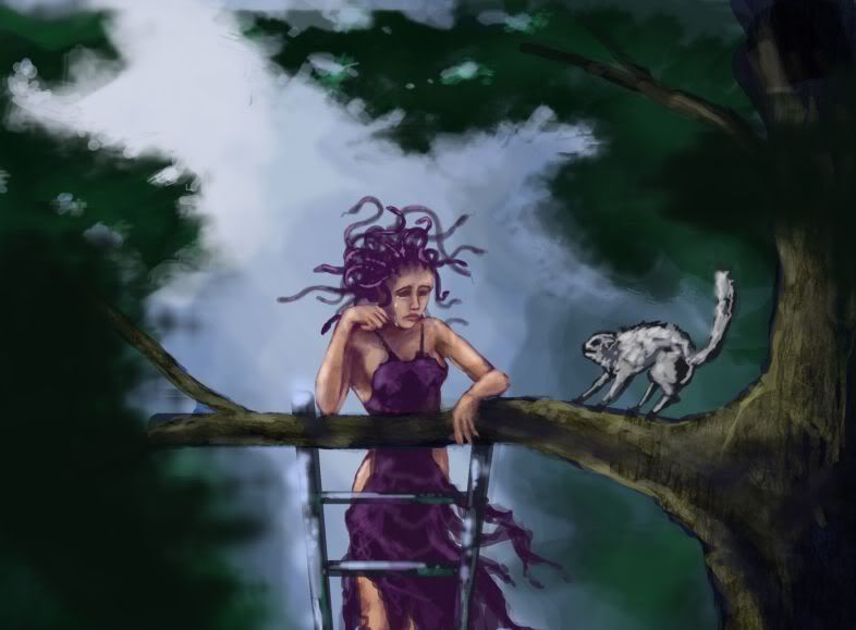 DSG 1301: Fantasy: WELL-INTENTIONED MONSTER HAS TROUBLE RESCUING CAT STUCK IN TREE DSG 1301: Fantasy: WELL-INTENTIONED MONSTER HAS TROUBLE RESCUING CAT STUCK IN TREE