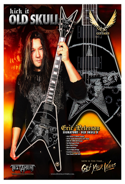 Eric Peterson Signature Old Skull V By Dean Guitars