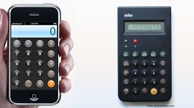 Αριθμομηχανή iPhone και BRAUN ET66