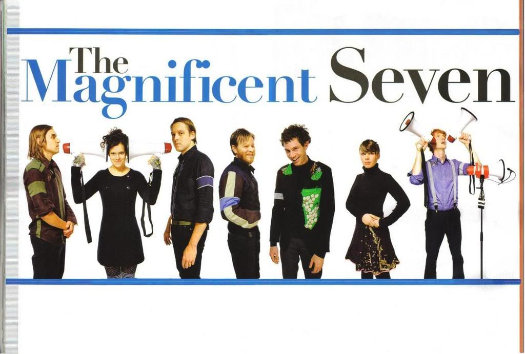 the magnificent seven arcade fire