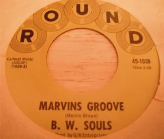 B. W. Souls,Marvin's,Groove,45s,7",vinyl,mix,mixes,breaks,radio,jus me,cork