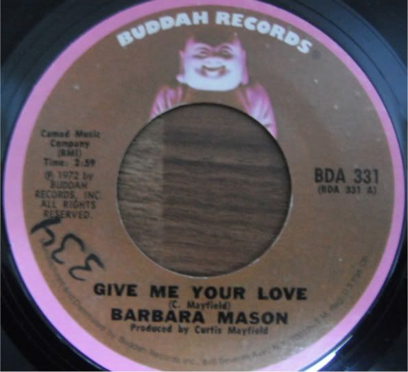 barbara mason,mayfield,give me your love,buddah,soul,7",vinyl,radio