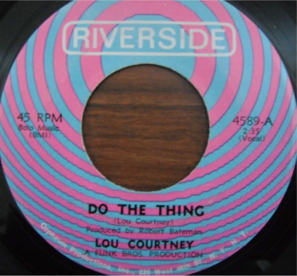 lou courtney,do the thing,riverside,soul,7",vinyl,records,45,Funk Brothers