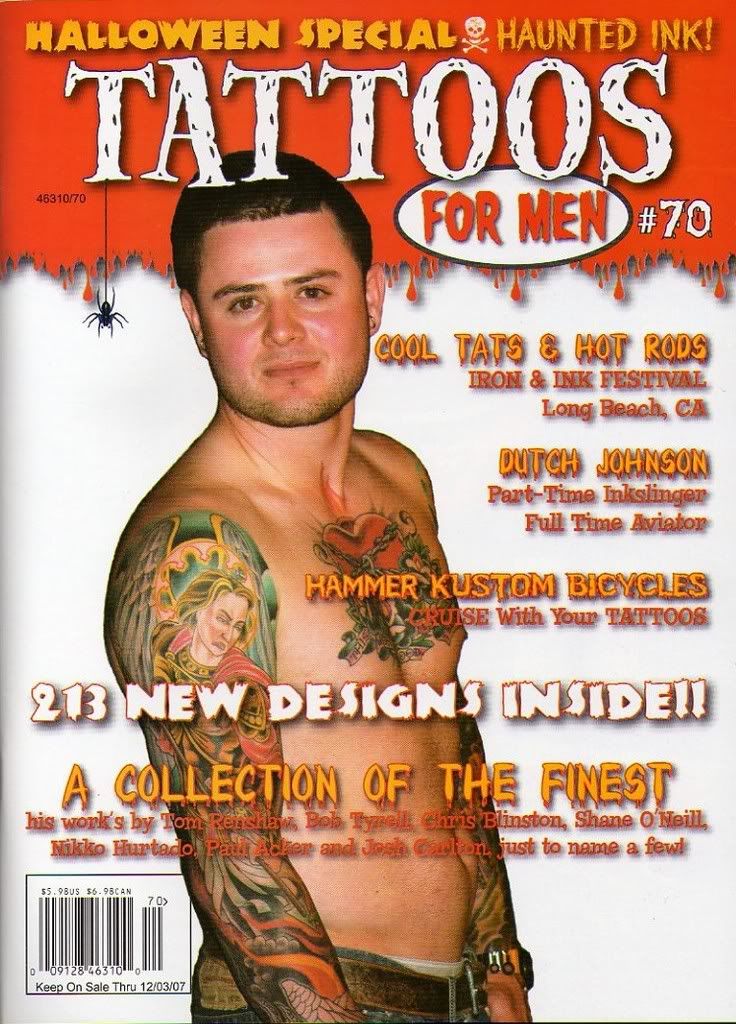 Hammer Kustom Bicycles feature article in Tattos for Men magazine here in 