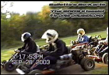 The 1st of 100-laps for the 8th annual 2003 Galletta's Go-Kart Klassic!