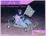 8/4/2006 - We agreed to return to Oswego and give the track another chance. Chris Stevens passes Mark Miller and Matt Stevens for the win.