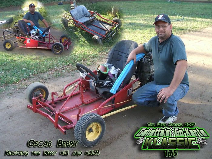 Oscar Berry and his #11s at the 2007 Galletta's Kart Klassic