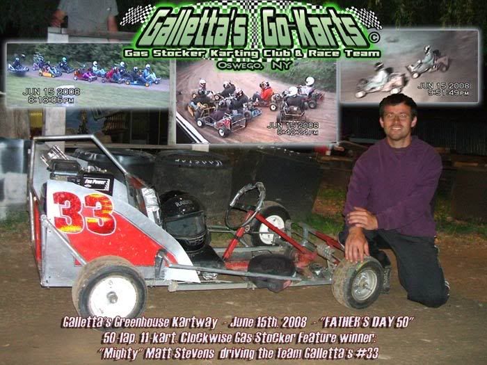 June 15th, 2008 Galletta's Kartway winner: Matt Stevens #33