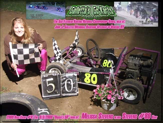 8/3/2009,Melissa Stevens,Winner,Galletta's Karting