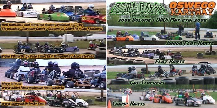 Oswego Kartway 2008 Volume 1 - Click for a printable version of the DVD cover on Photobucket