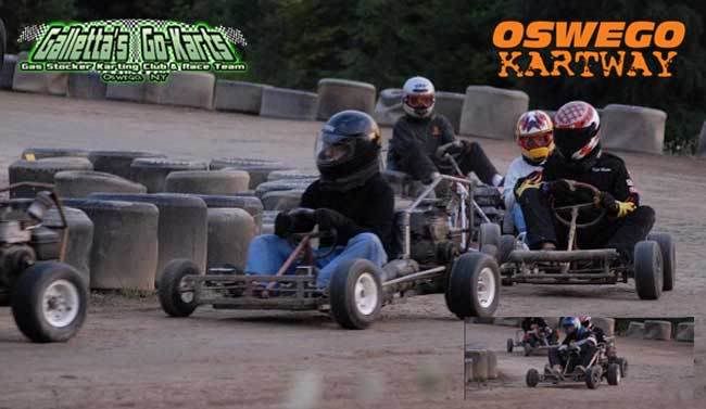 Two of the most talented karters at Oswego Kartway - Matt Stevens and Kyle Reuter (2007).