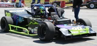 Ryan Coleman in his #29 at Oswego Speedway (2007)
