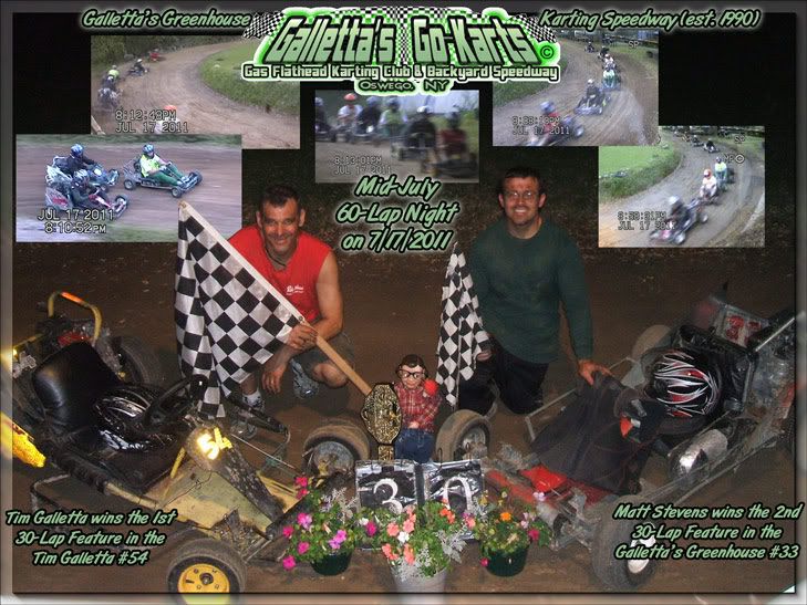 Tim Galletta and Matt Stevens win the 7/17/2011 Twin 30s!