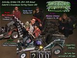 200-LAP OSWEGO KARTING - SATURDAY,OCTOBER 8th, 2011: A grueling 200 laps. But yours truly - webmaster Chris Stevens - broke a 10-year dry-spell and won his first Galletta's Greenhouse Karting Klassic since 2001! It was not easy, as he time trialed 5th, and had to come from the back of the field twice when he blew a tire in 2nd early, then clobbered a tree in 2nd late. But everything fell his way when the leader of almost the entire race, Matt Stevens, decided to refuel, putting Chris in the lead with barely enough fumes to get him the win. Several competitors didn't finish the marathon event, and the closeness of competition made this the HARDEST Klassic to date, with tough competition form first to last, including 2010 defending Klassic Champ Kyle Reuter (who lost a tire in 2nd himself). Now I need some sleep, son, so be back LATAH'! Complete race videos on DVD only $5 each disc and will be ready shortly.