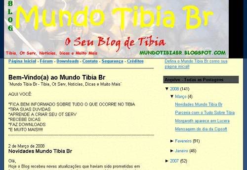 Blog Mundo Tibia Br