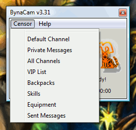 Censurando a gravação de certos elementos pelo BynaCam