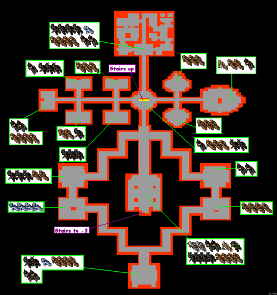 Localização dos respaws do segundo andar da Dark Cathedral Localização dos respaws do segundo andar da Dark Cathedral