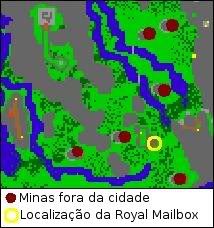 Localização das Dwarf Mines (Minas dos Dwarfs)