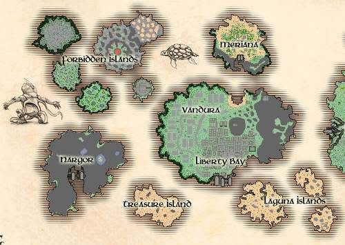 Mapa de Shattered Isles