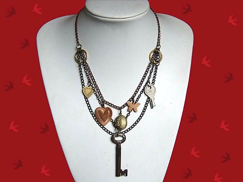 Ephemera Layered Vintage Necklace - £30.00 : The Birds In The Meadow, Eco friendly shopping Ephemera Layered Vintage Necklace - £30.00 : The Birds In The Meadow, Eco friendly shopping