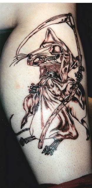 And here are some metal tattoos : Rat Grim Reaper
