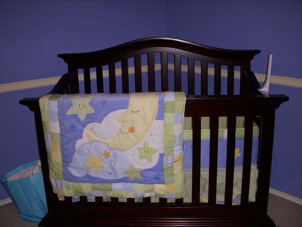 Crib and Bedding