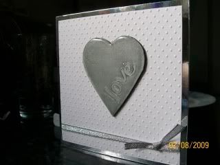 silver wedding ann card