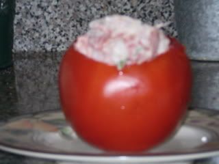 tomato stuffed w/shrimp