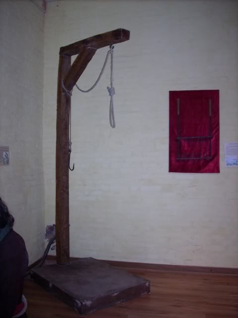 Used for hanging a person by the rib pierced with a hook, so that death 