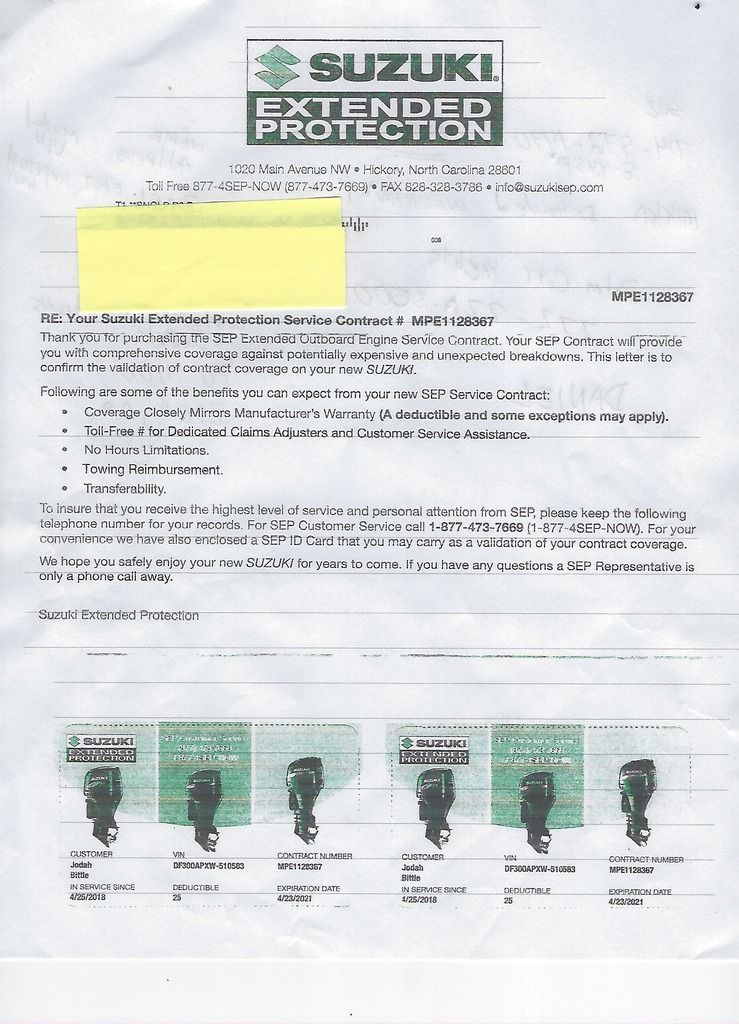Suzuki warranty transfer issue? The Hull Truth Boating and Fishing Forum