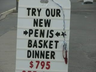 Penis Basket Dinner