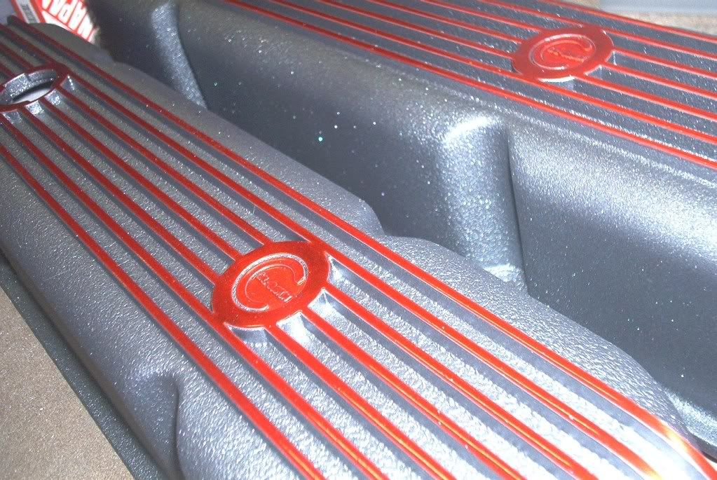 Big block Mopar Cal Customs valve covers