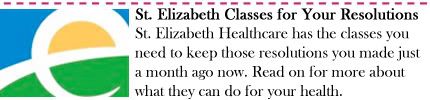 St. Elizabeth Classes for Your Resolutions