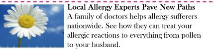 Local Allergy Experts Pave New Paths