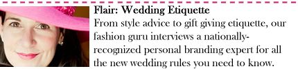 Flair: Wedding Etiquette 
