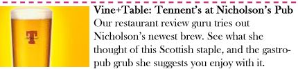 Vine+Table: Tennent's Lager at Nicholson's Pub