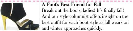 A Foot's Best Friend for Fall