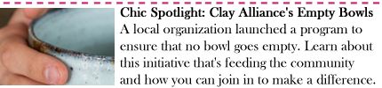 Chic Spotlight: Clay Alliance's Empty Bowls Program