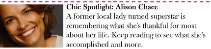 Chic Spotlight: Alison Chace, TV Host, Actress and Talent
