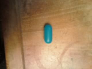 Blue Oblong Pill