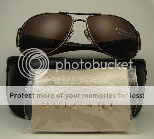 Authentic BVLGARI Brown Sunglasses 5007   138/73 *NEW*  