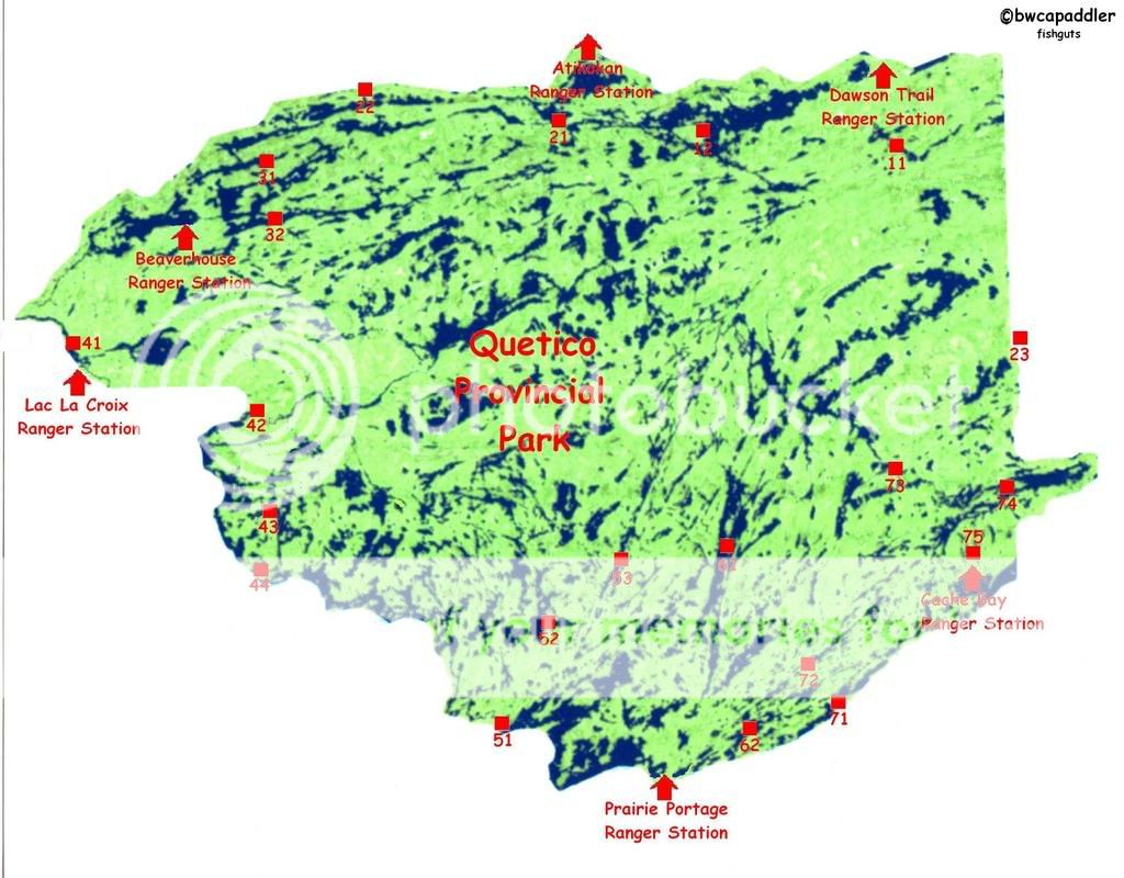 Quetico Portage Map