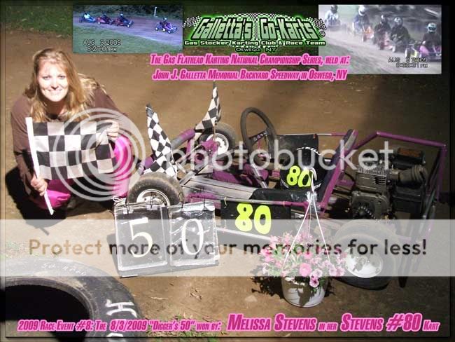 8/3/2009,Melissa Stevens,Winner,Galletta's Karting