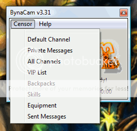 Censurando a gravação de certos elementos pelo BynaCam