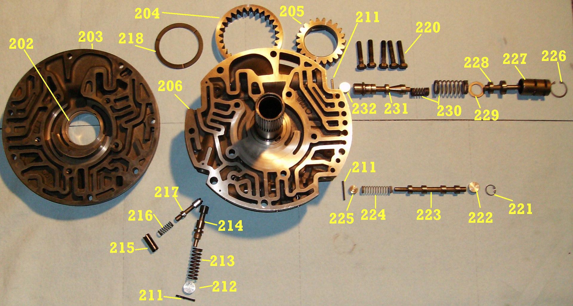 4L80E Pump Exploded View Photo by twistedwrench69 Photobucket